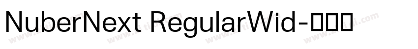 NuberNext RegularWid字体转换 NuberNext RegularWid字体转换